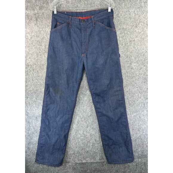 VTG Amalgamated Clothing Union Work Wear Carpenter Lined Jeans 32x32 - Picture 1 of 12